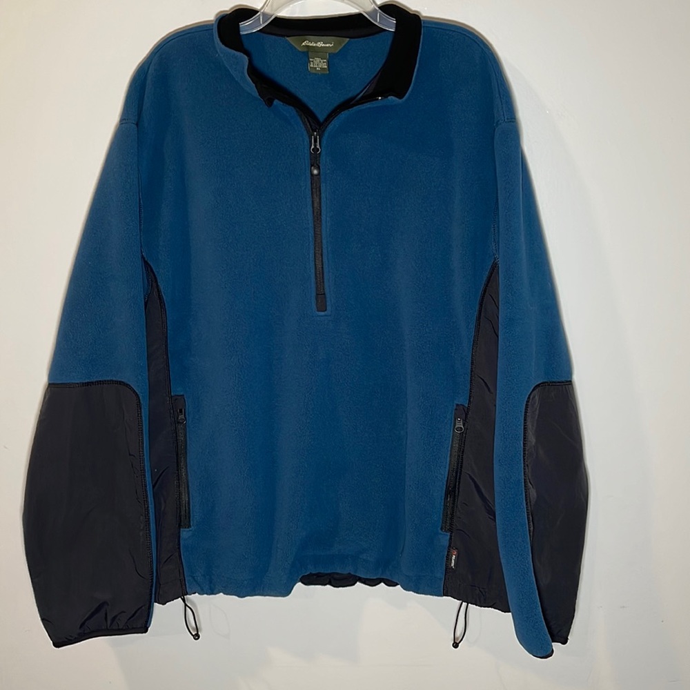Eddie Bauer Polartec Quarter Zip Pullover Jacket Mens XL‎